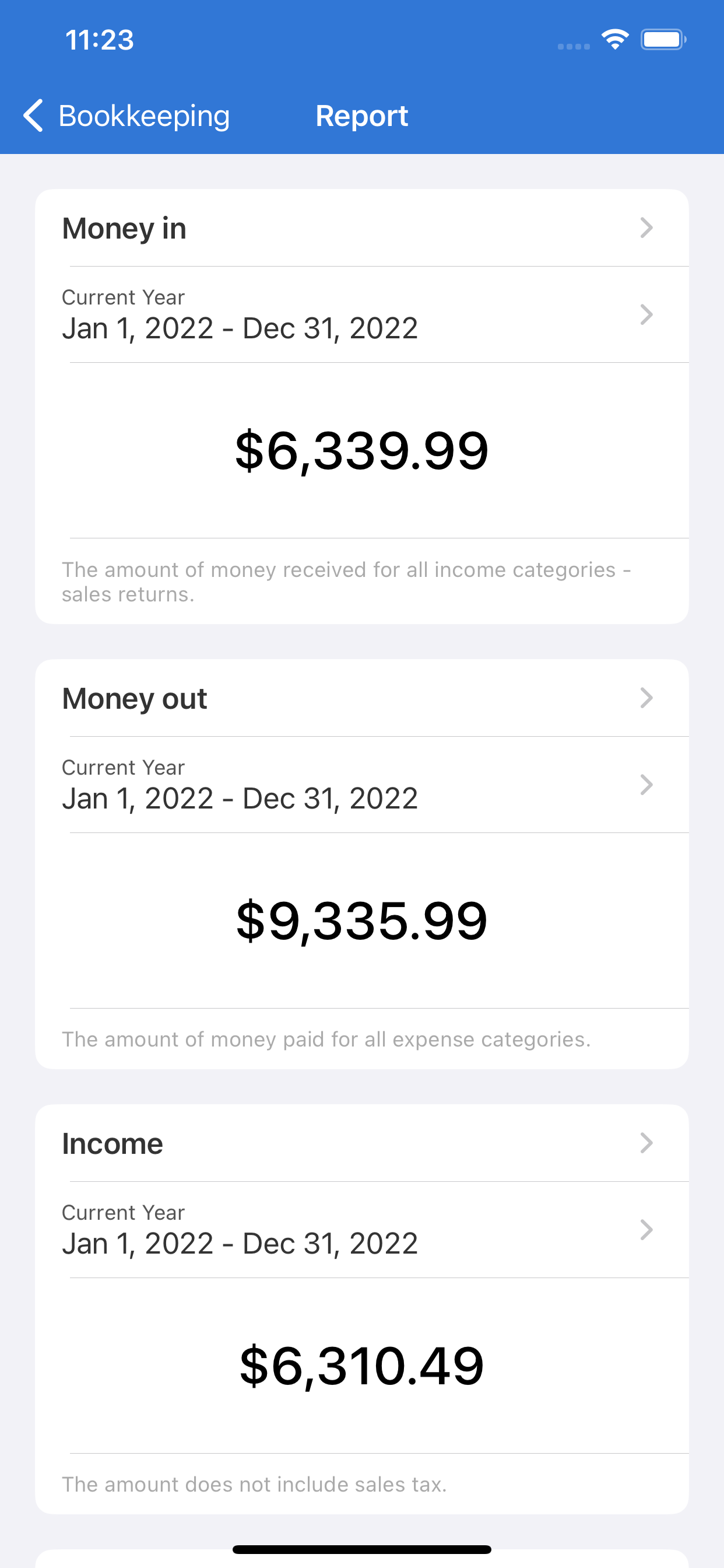 Bookkeeping App