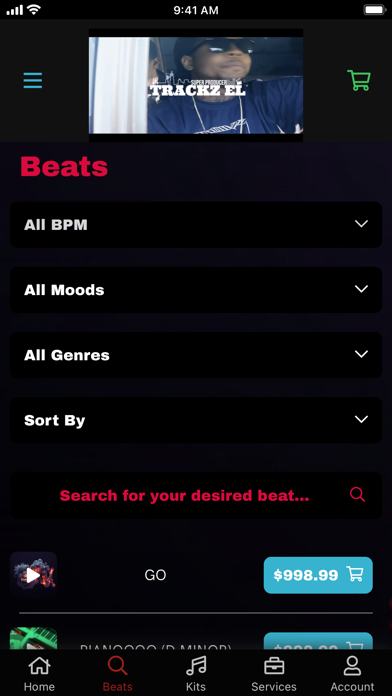 TRACKZ.SHOP Screenshot