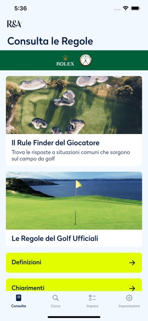 Regole del Golf 2023 su App Store