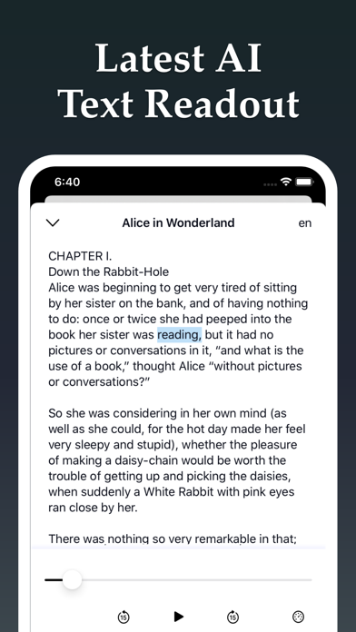 Screenshot #2 pour Text to Speech Reader