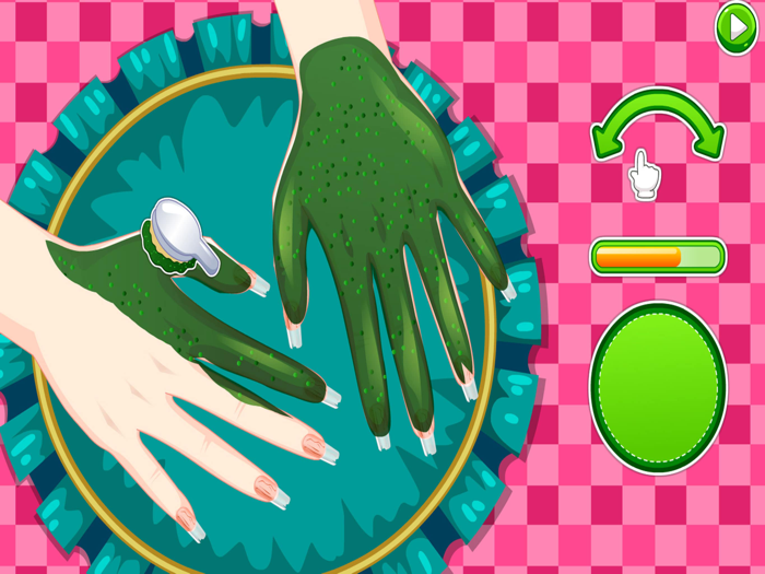 Nail salon design and pedicure