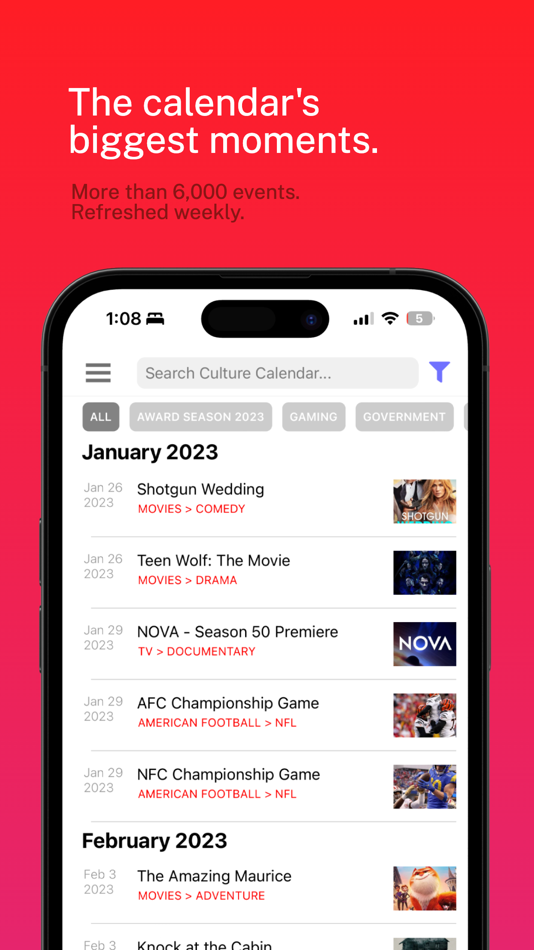 #4. Culture Calendar (iOS) 由: Media Chanda LLC