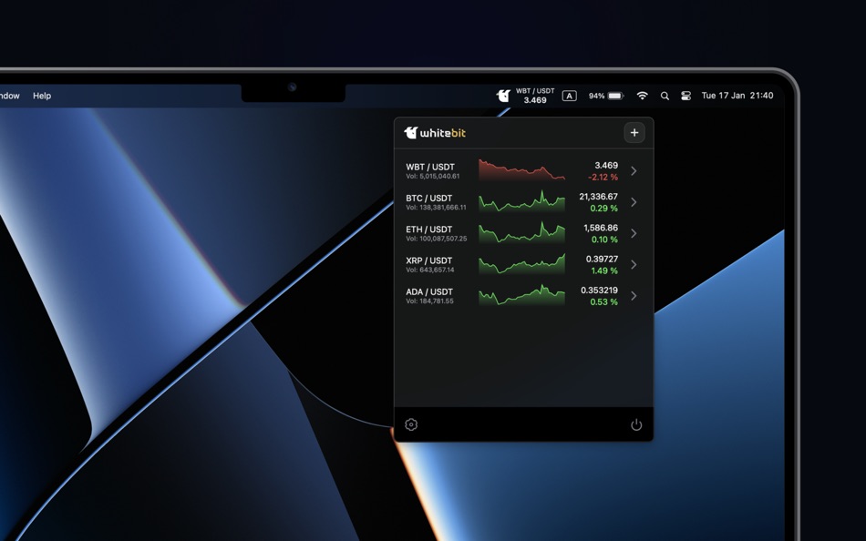 #1. WhiteBIT Extension (macOS) Podle: UAB Clear White Technologies