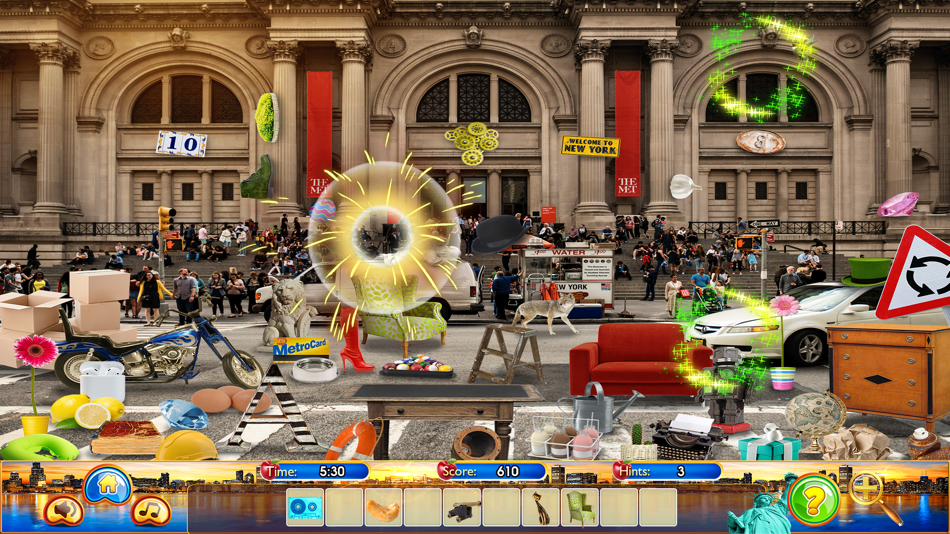 #7. Hidden Object New York Chicago (iOS) โดย: Brainfull, LLC