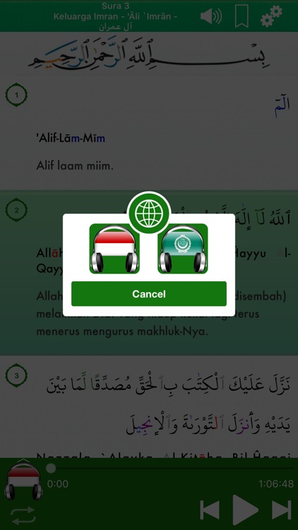 Quran Audio Indonesian, Arabic screenshot-3