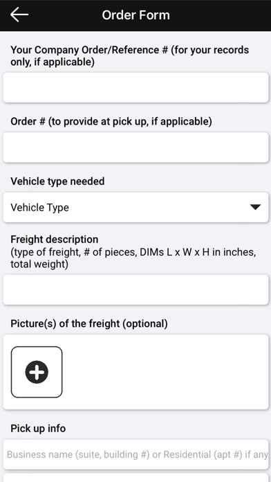CSN Courier Platform - Shipper Screenshot
