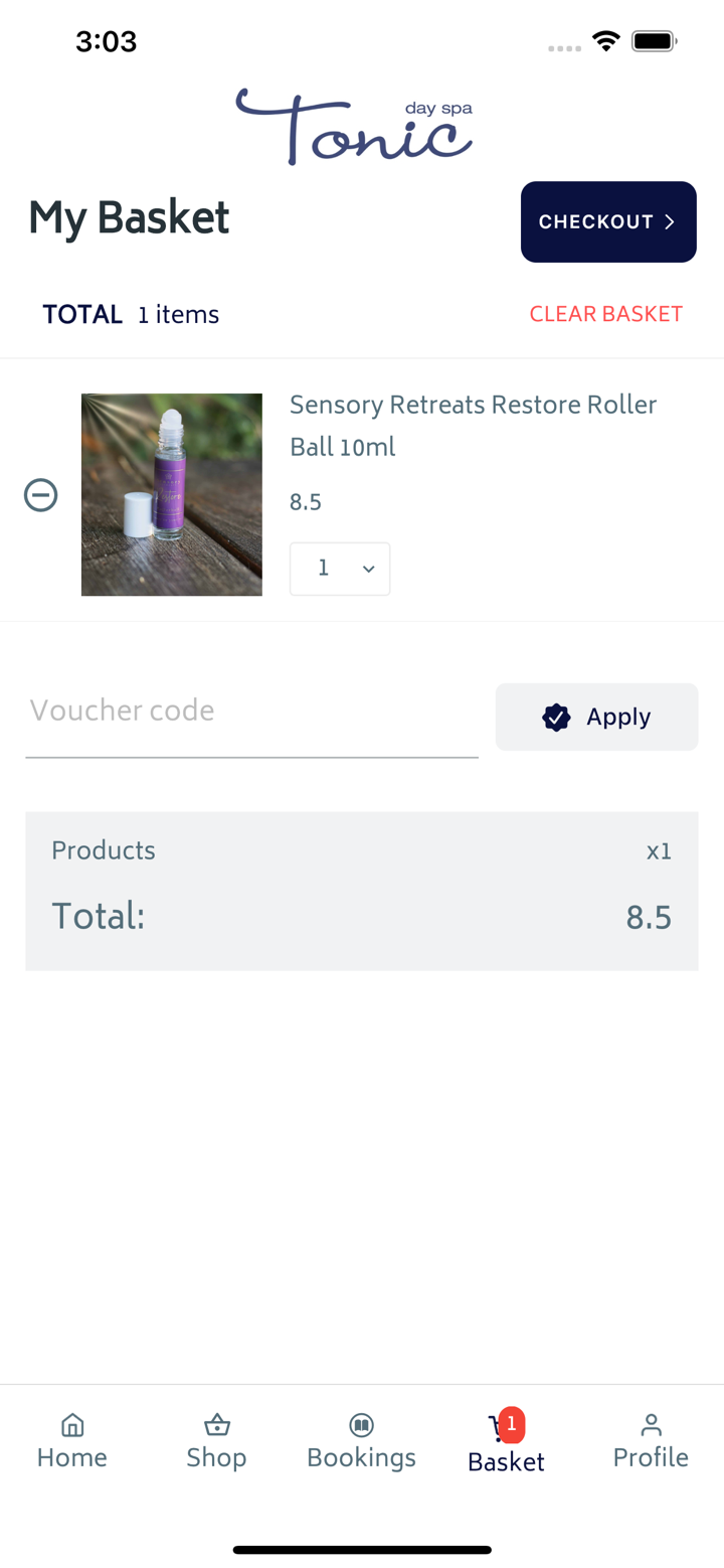 Tonic Day Spa screenshot 1