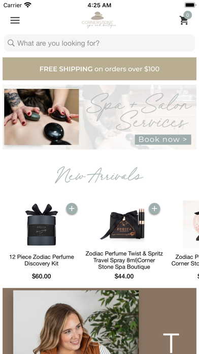 CornerStone Spa and Boutique Screenshot