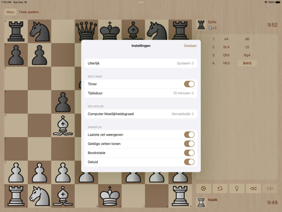 Schaken - Chess Deluxe iPad app afbeelding 5