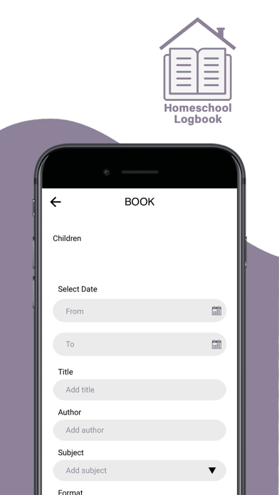 Homeschool Logbook Screenshot
