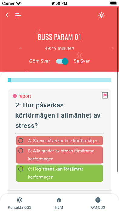 Busskörkort Screenshot