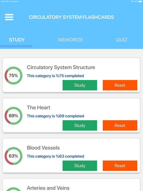Screenshot #5 pour Circulatory System Study Cards