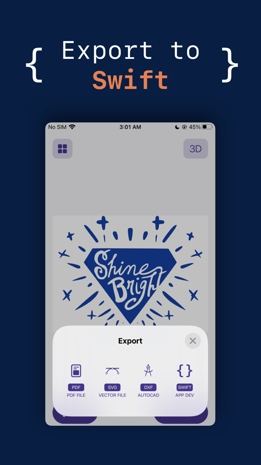 #4. VectorPad: Image Vectorisation (iOS) بواسطة: Squircle Apps LLP