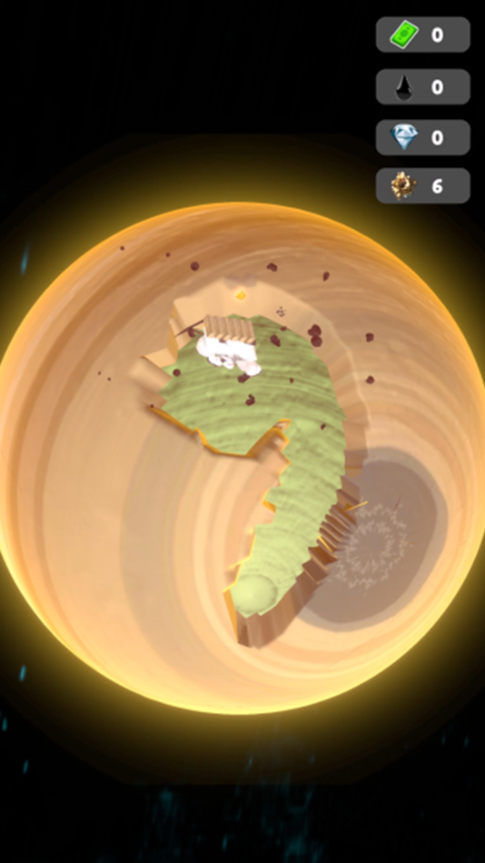 #1. 3D Planet Miner (iOS) 由: Guray Tastan