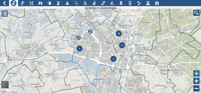 Voorzieningenkaart Utrecht