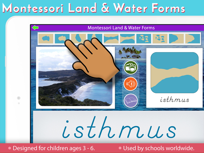 Montessori Land and Water Forms