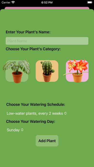 MyGarden - Watering Schedule Screenshot