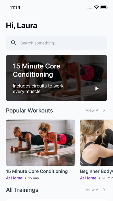 Fitcare - Workout Planner Screenshot