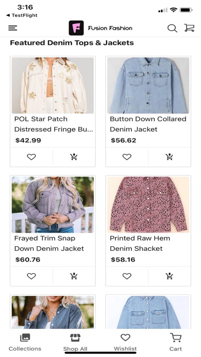 Fusion - Women's Clothing Screenshot