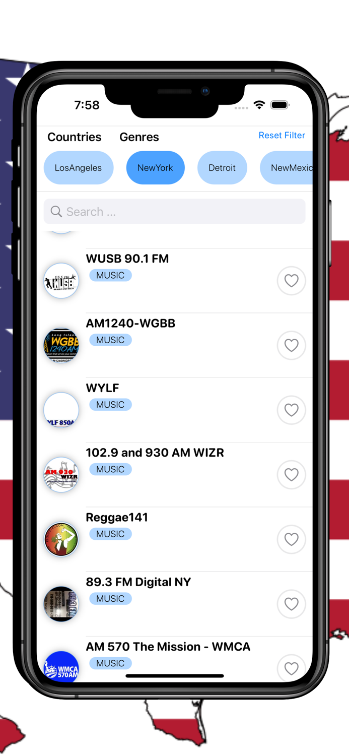 USA Radio Live AM FM Stations