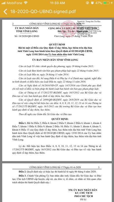 Screenshot #2 pour Công Báo Vĩnh Long