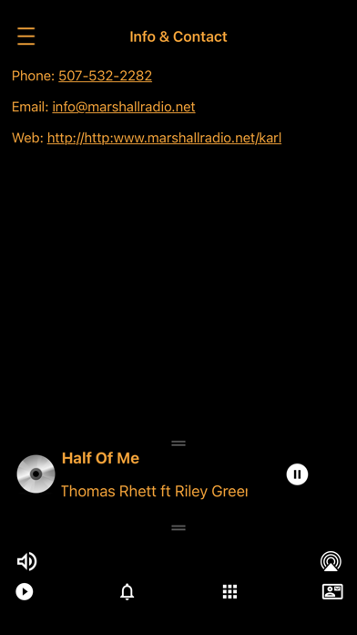 Marshall Radio Screenshot