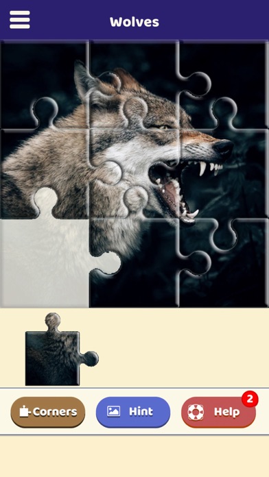 Wolf Lovers Puzzle Screenshot