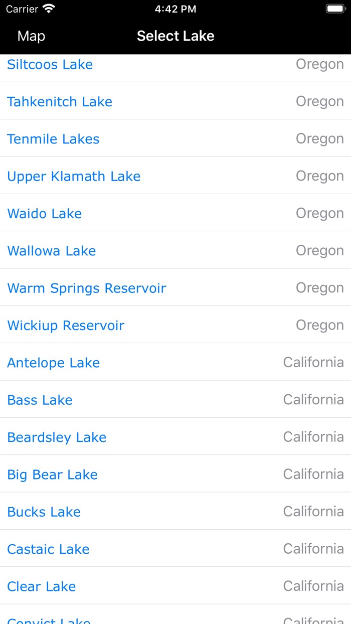 Oregon-CA-WA Lakes  Fishes