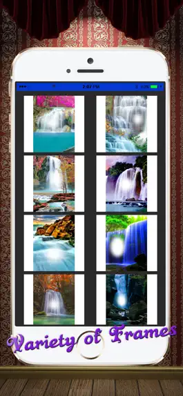 Game screenshot Waterfall Photo Frames Pro apk