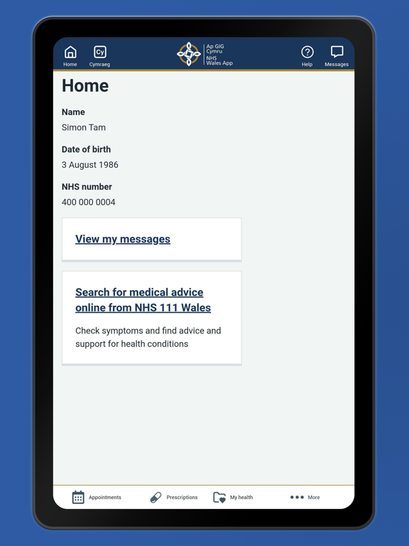 Screenshot #5 pour NHS Wales App