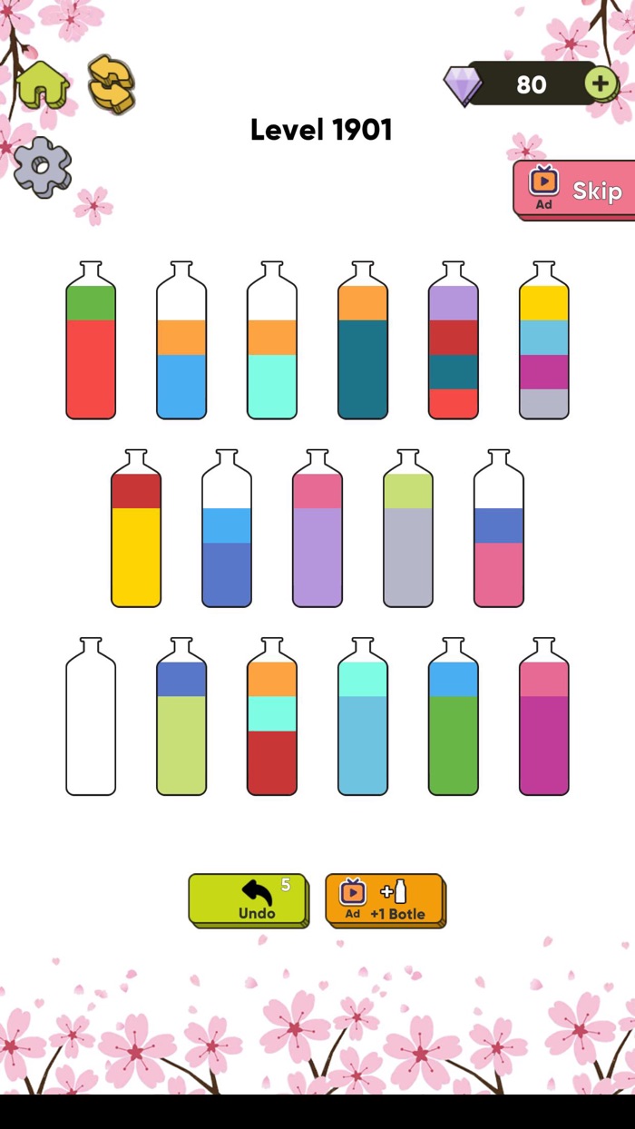Color Bottle Sort Water Pour