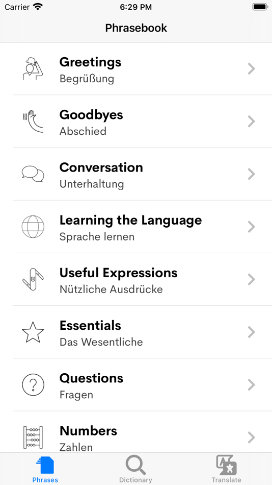 #1. Learn German - for Beginners (iOS) Podle: Bhavinkumar Satashiya