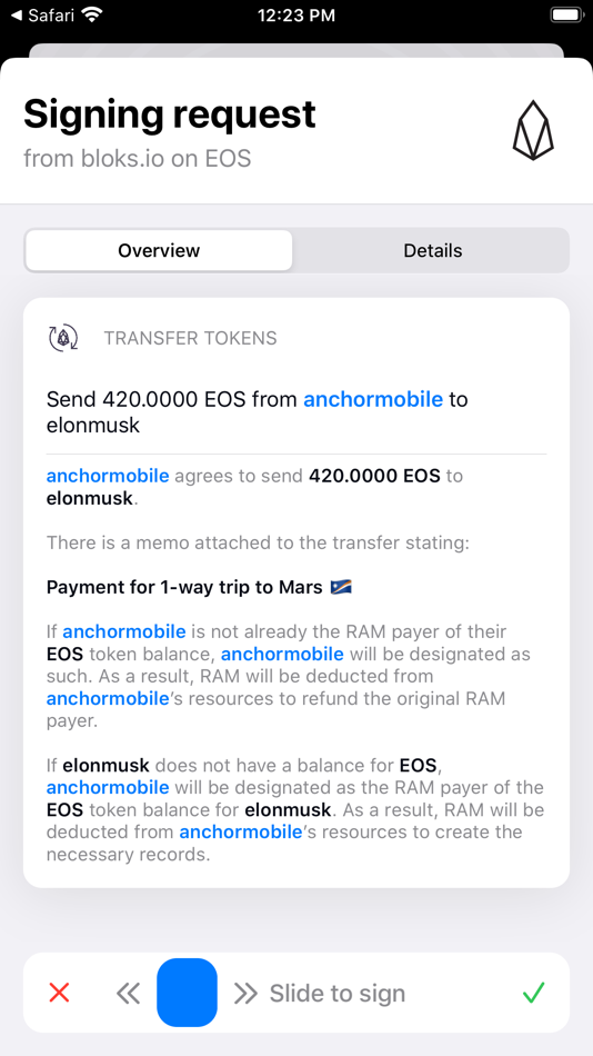 #3. Anchor Wallet (iOS) 由: Greymass Inc.