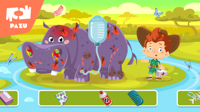 Safari vet care games for kids Screenshot