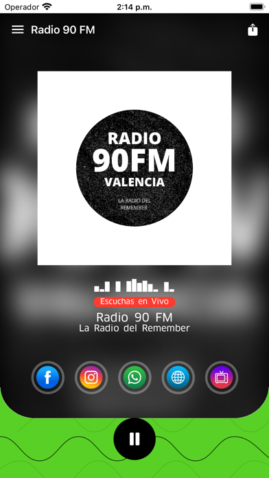 Radio FM 90 Valencia Oficial Screenshot