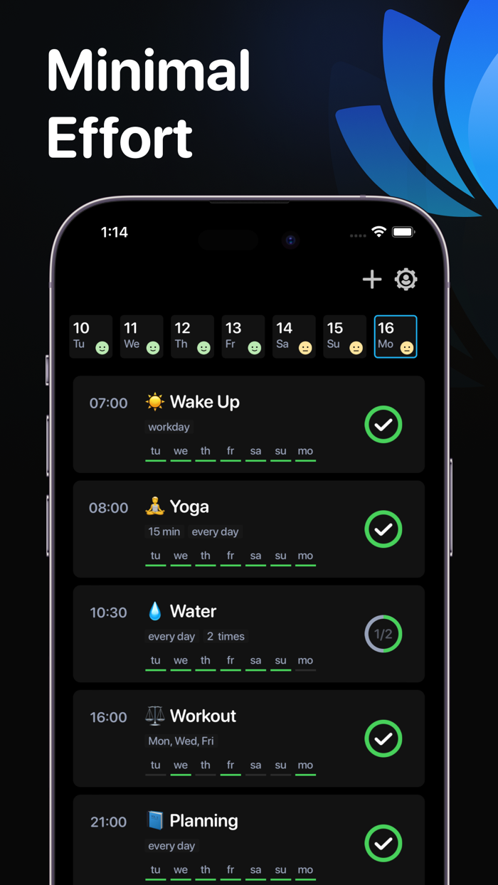 Daily Habits Tracker and Planner