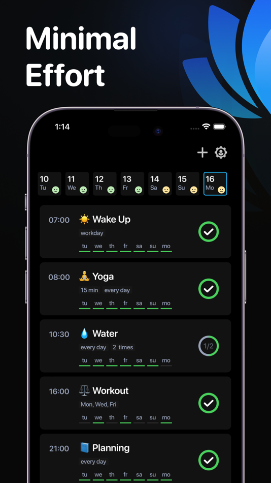 #2. Daily Habits Tracker & Planner (iOS) بواسطة: Toremurat Zholayev