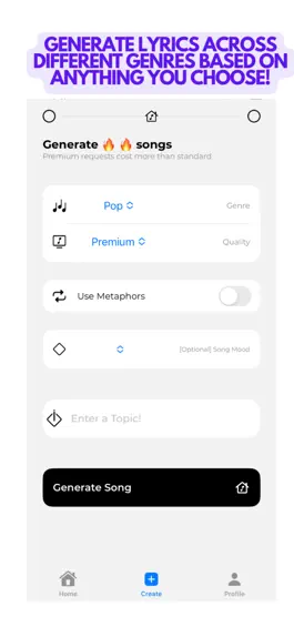 Game screenshot SongWrite: Generate Lyrics hack