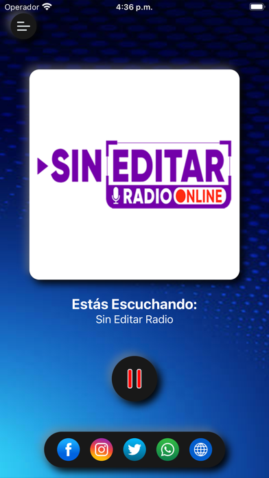 Sin Editar Radio Screenshot