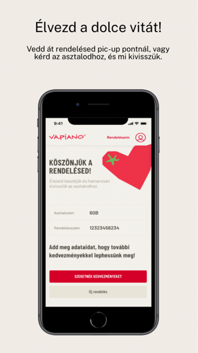 Vapiano Orders Screenshot