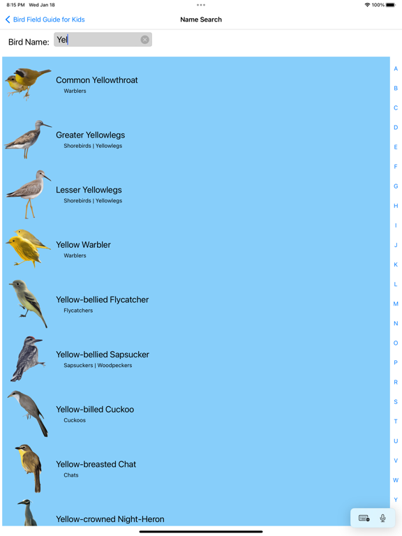 Screenshot #5 pour Bird Field Guide for Kids