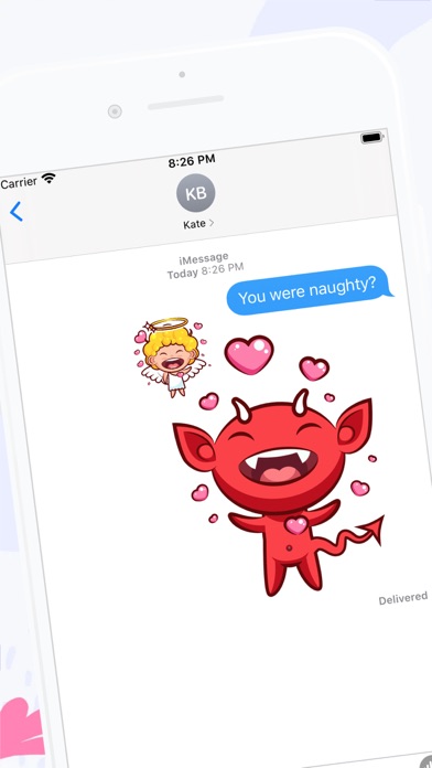 Screenshot #1 pour Angel and Devil Stickers