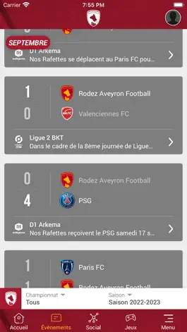 Game screenshot Rodez Aveyron Football apk