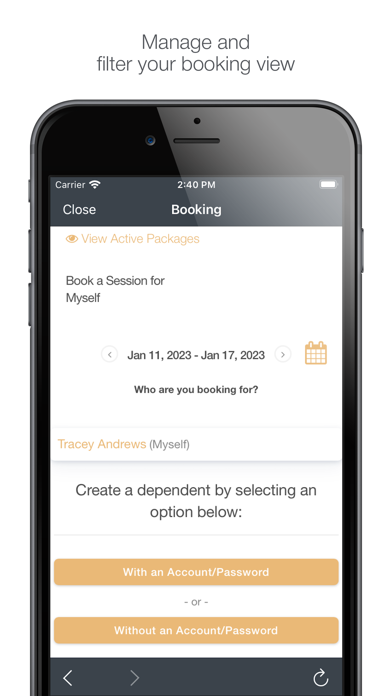 LuxFit Training Screenshot