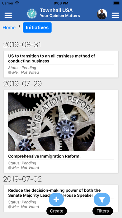 Townhall USA Screenshot