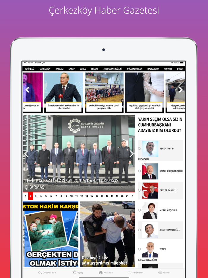 Çerkezköy Haber Gazetesi