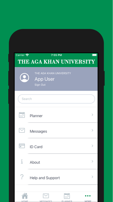 The Aga Khan University Screenshot