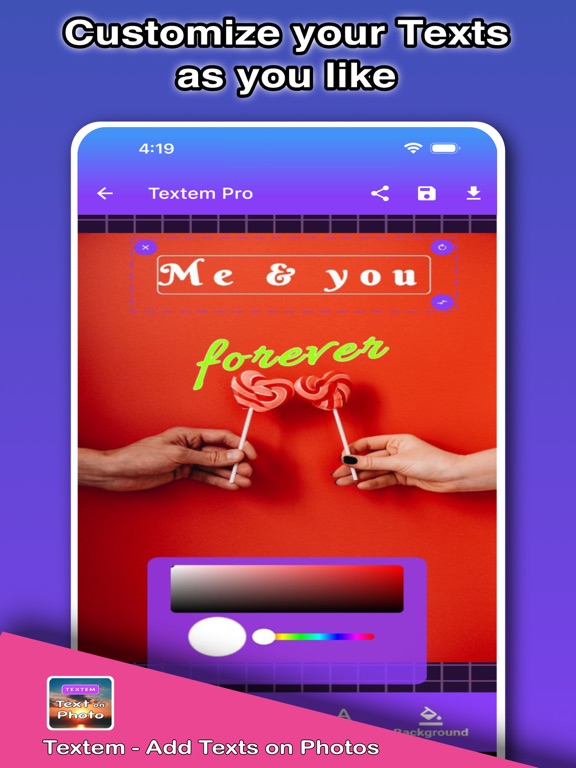Screenshot #5 pour Textem Pro - Add Text on Photo