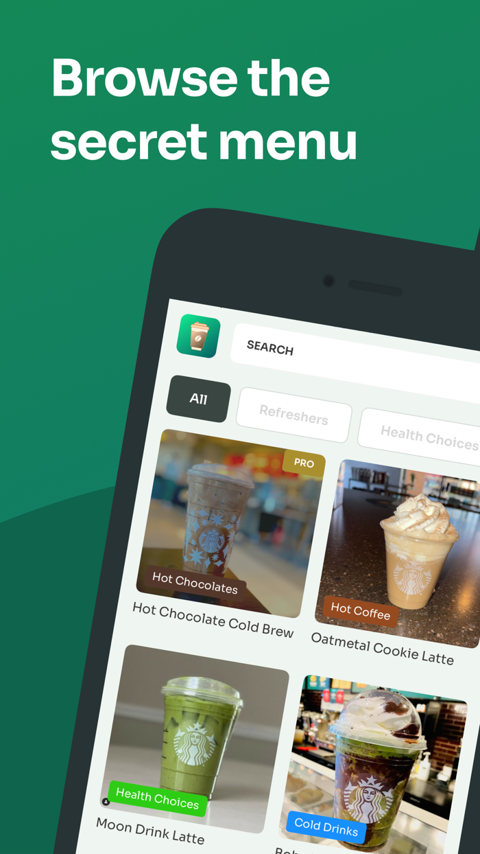 Discover Secret Drinks Menu