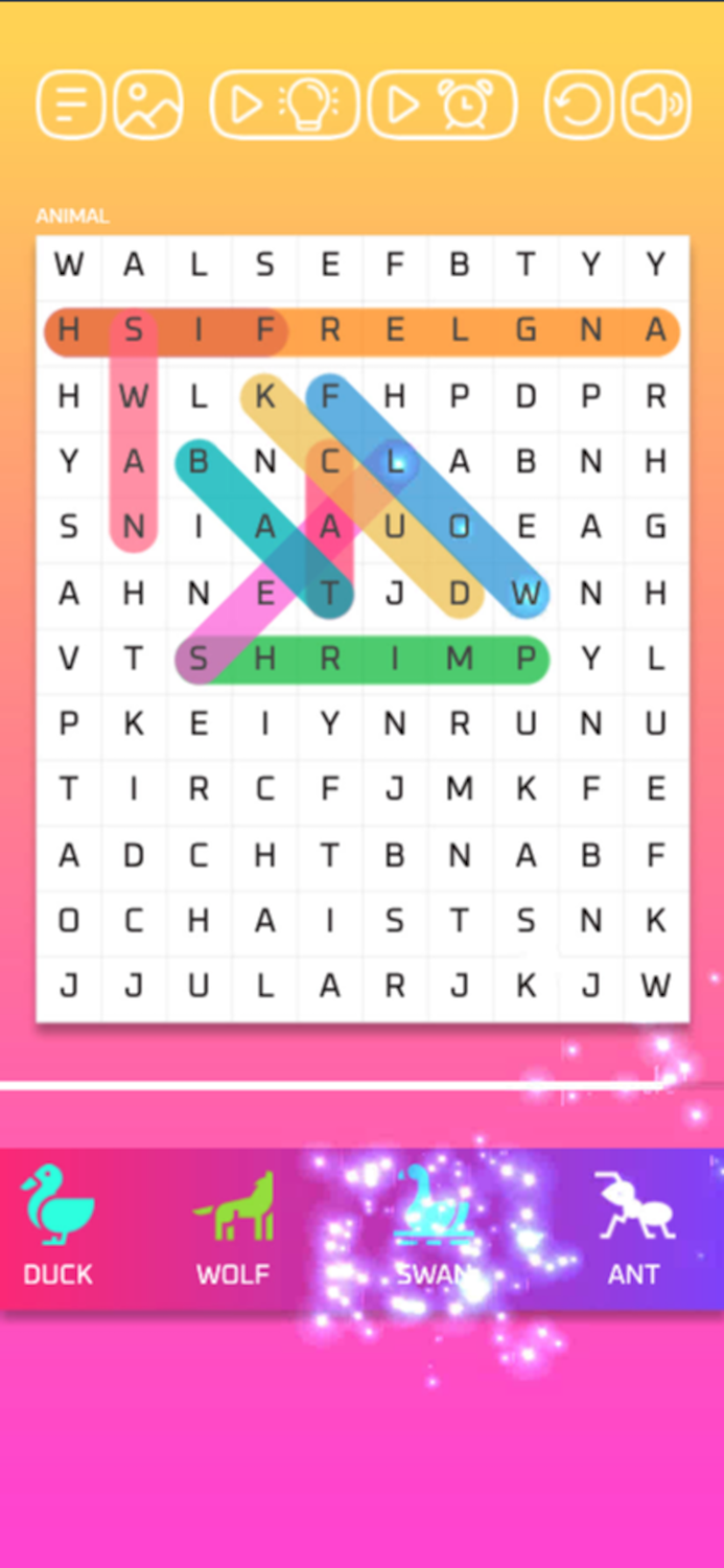 Word Search ≢ Crossword Game